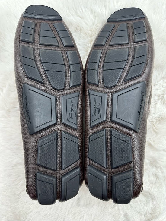Salvatore Ferragamo Parigi Driver Leather Loafers‎ Gancini Bit brown 11.5 2E main image 8